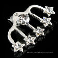 Fashion Design Wedding Rhinestone Earrings Jewelry Ear Cuff Ear Clip EC06